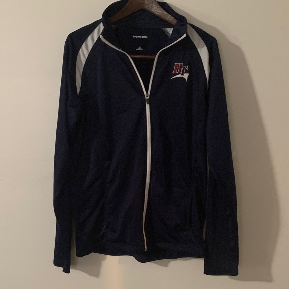Sport-Tek Navy and White Athletic Jacket